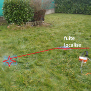 Recherche fuite eau sur terrain en Gironde